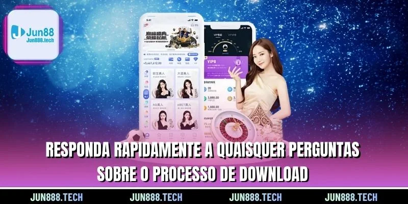 Responda rapidamente a quaisquer perguntas sobre o processo de download